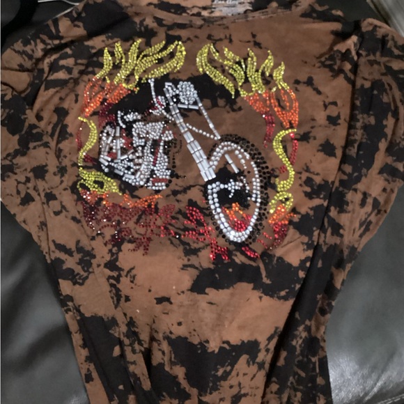 GO Jeans - Los Angeles - Long Sleeve - Shear Brown & Black Tee - size XL - Picture 4 of 7